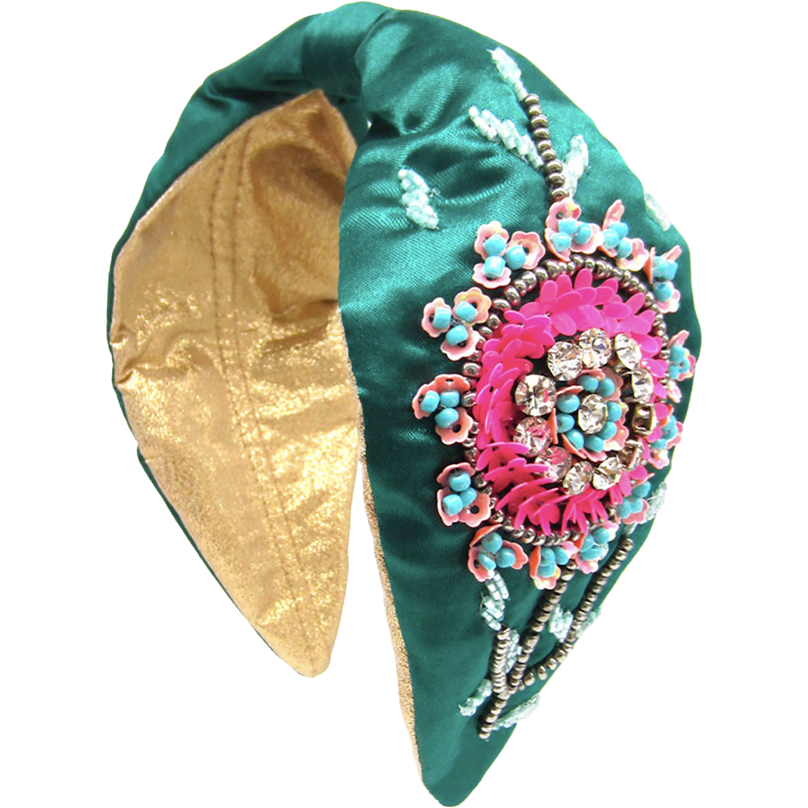 Fashionable women’s headband adorned with exquisite silk flowers, suitable for special occasions or everyday wear.