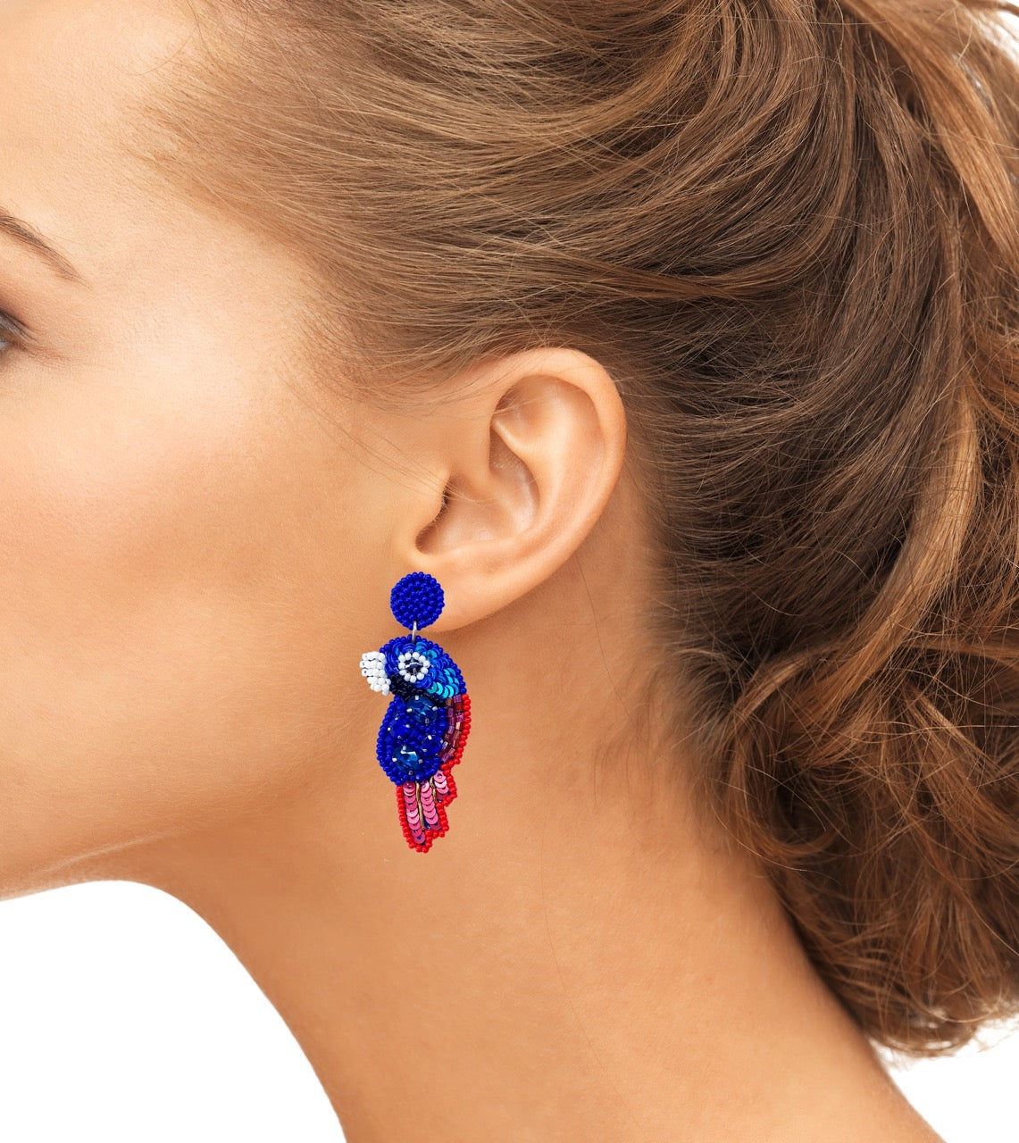 Stylish Bluebird Earrings with a bold design, perfect for any occasion.