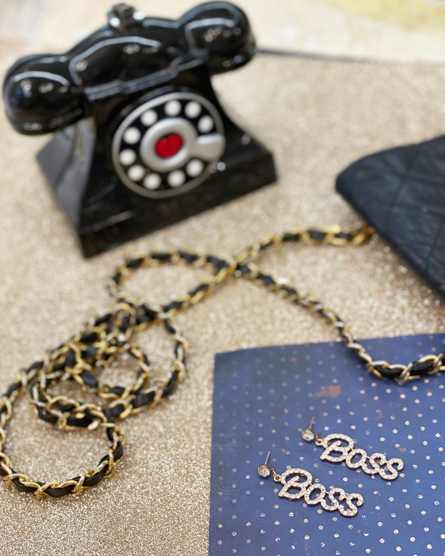 Glam up your look with these statement rhinestone earrings, perfect for special occasions or adding a touch of sparkle to everyday outfits.