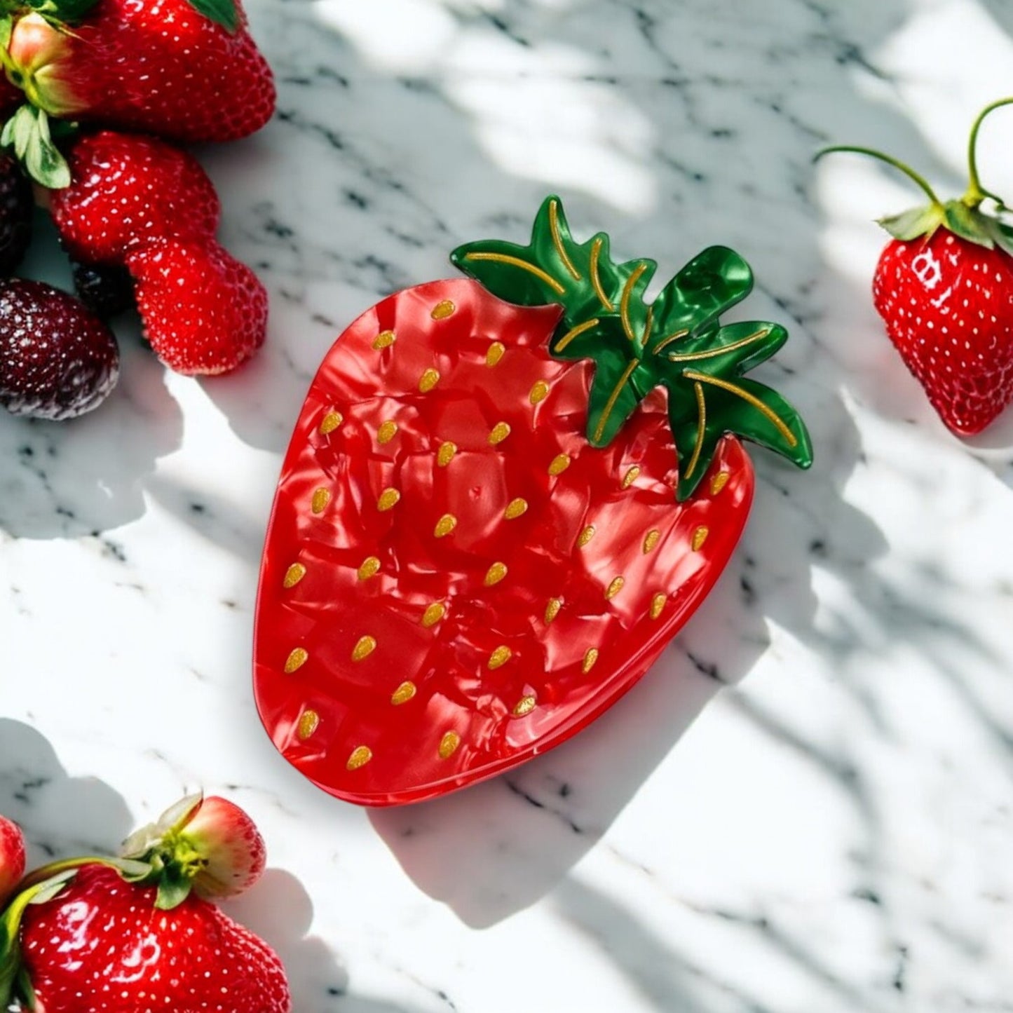 Jumbo Strawberry Hair Clip