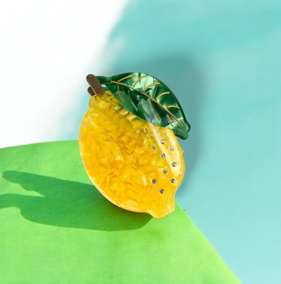 Lemon Hair Claw Clip