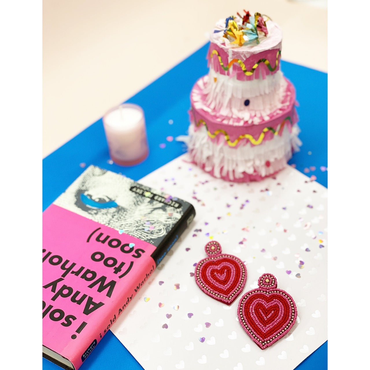 Fun and trendy heart-shaped earrings in fuchsia with a playful "NOPE" message, perfect for adding personality to any outfit.