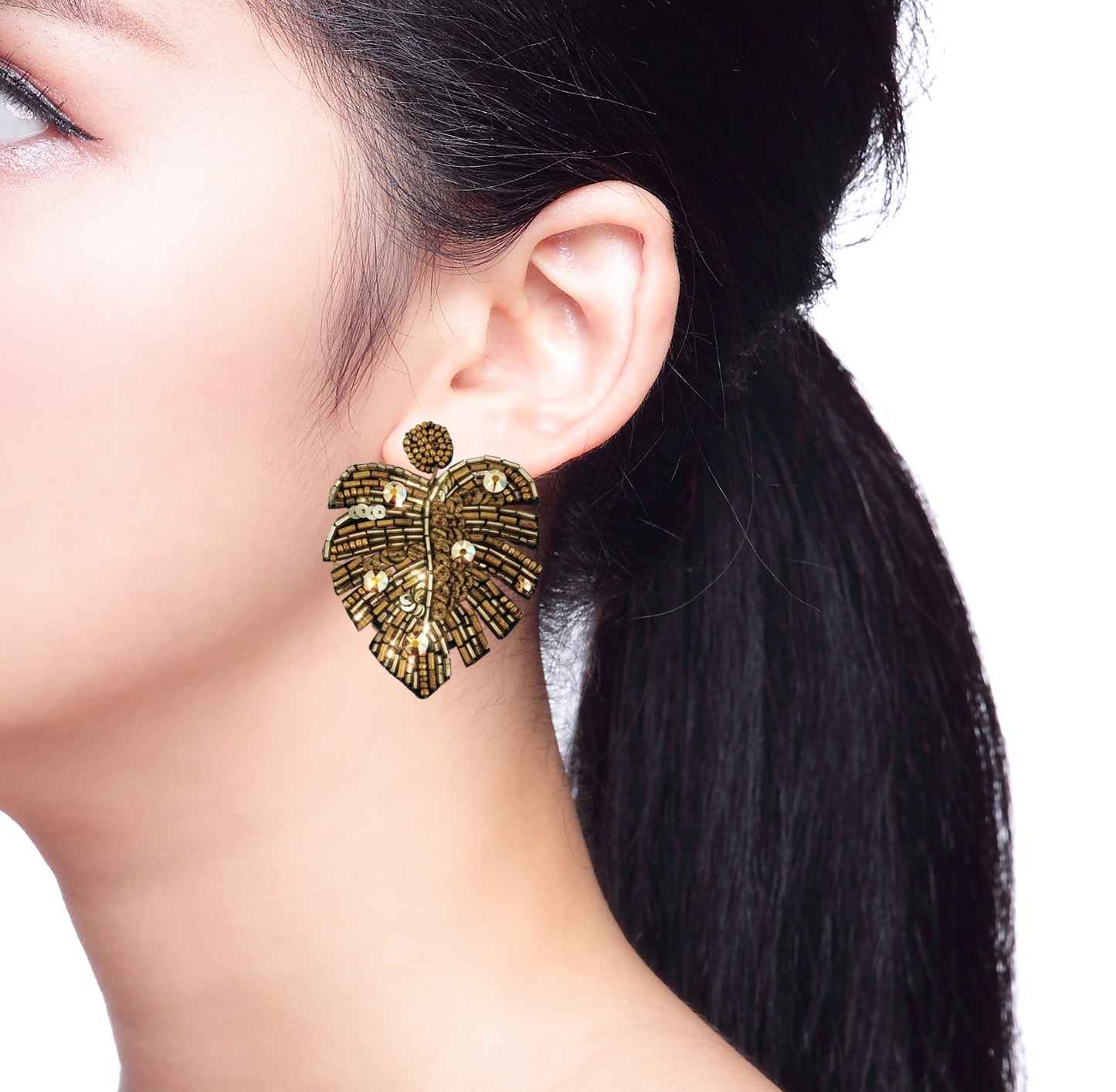 Palm Reader Gold Earrings