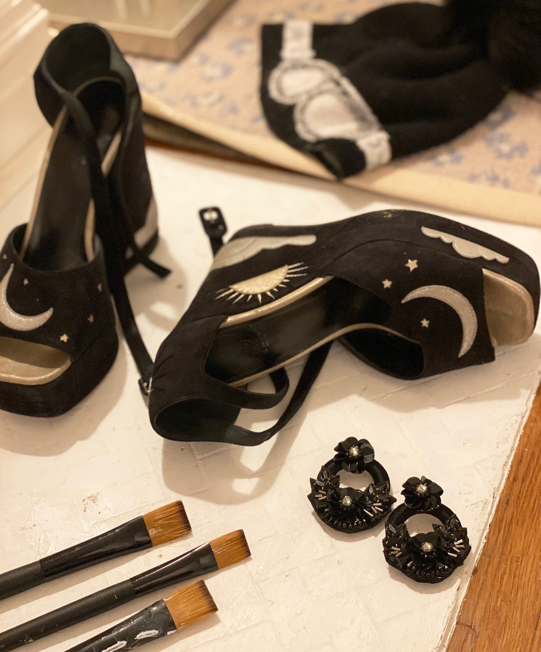 Poppies & Pups Earrings