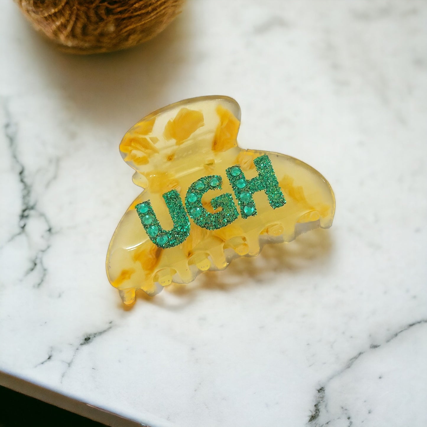 Celestial hair clip with star and moon charm perfect for effortlessly styling ponytails and buns