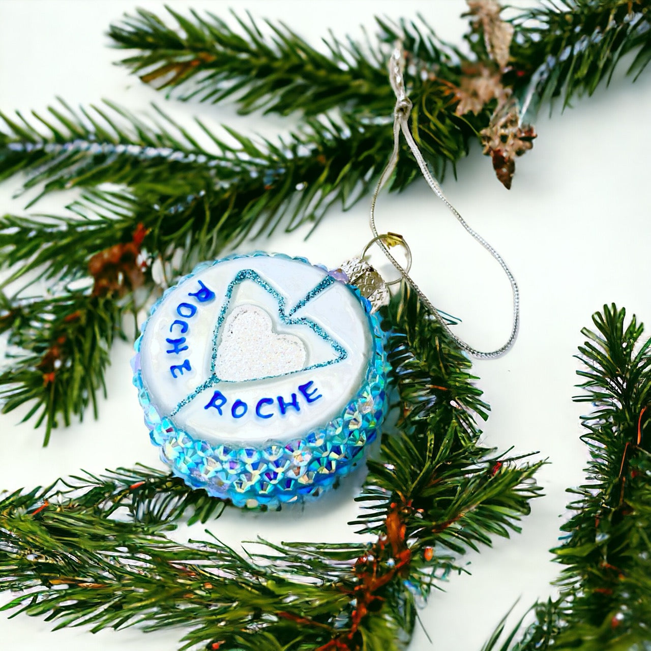 Valium / XMAS Survival glass ornament, a fun and quirky addition to your festive holiday decor.