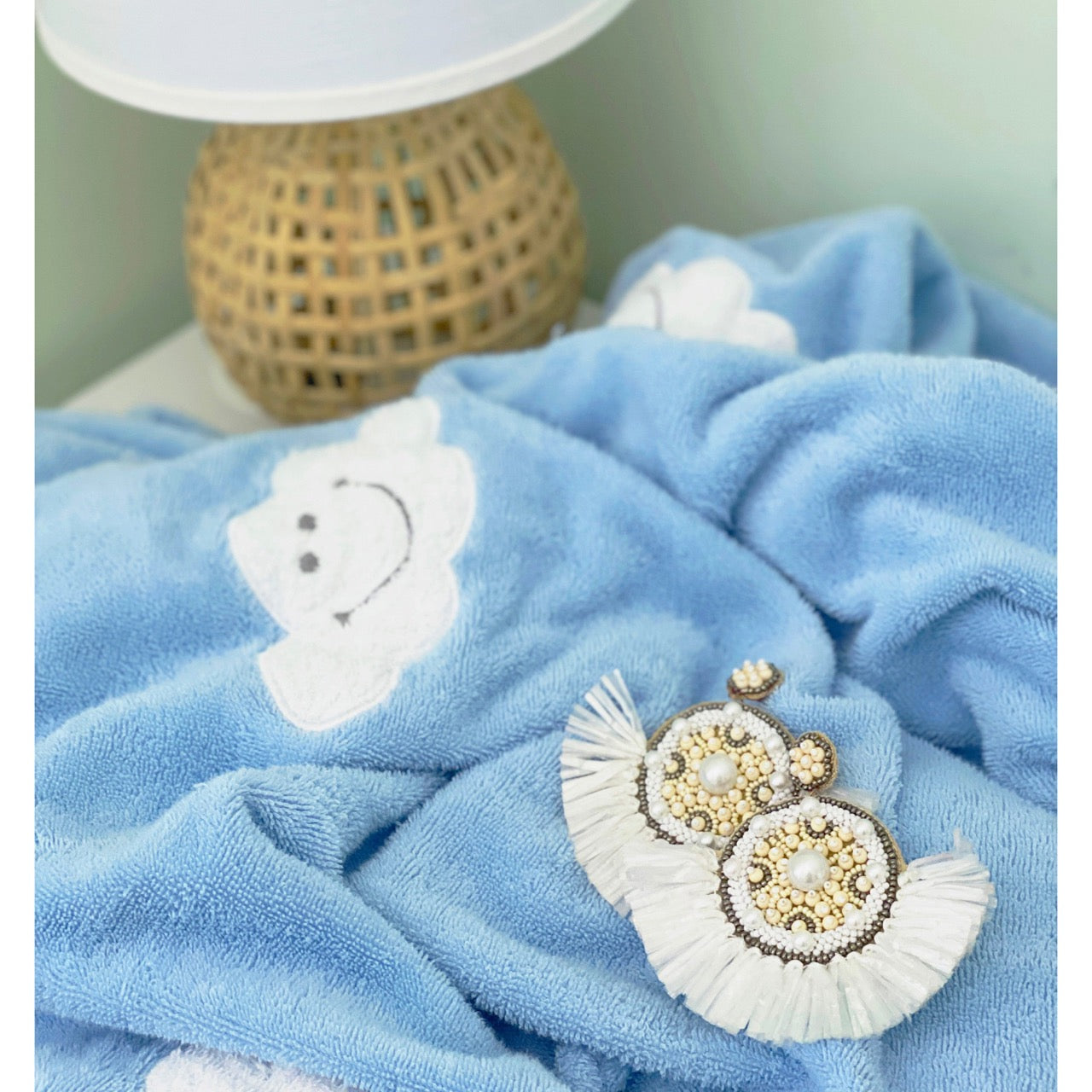 Artistic statement earrings, hypoallergenic and hand-crafted, with a unique geometric form.