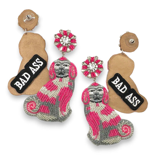 Fashionable Chesterford earrings featuring an adorable dog design, crafted with high-quality materials for a polished look that complements any outfit.
