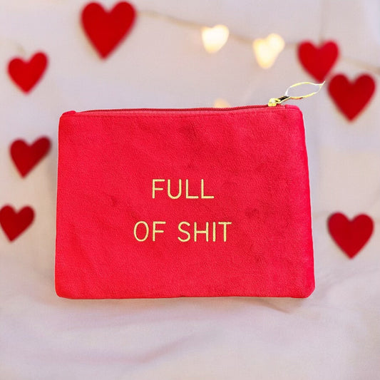 Full Of Shit Suede Pouch