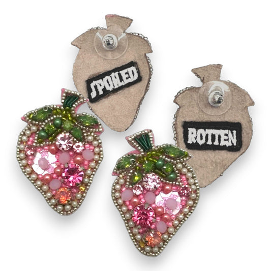 Strawberry Shortcake Resin Charms, Retro Kawaii Jewelry, Fruit-Themed Accessories