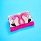 Twin Flamingo Beaded Bag