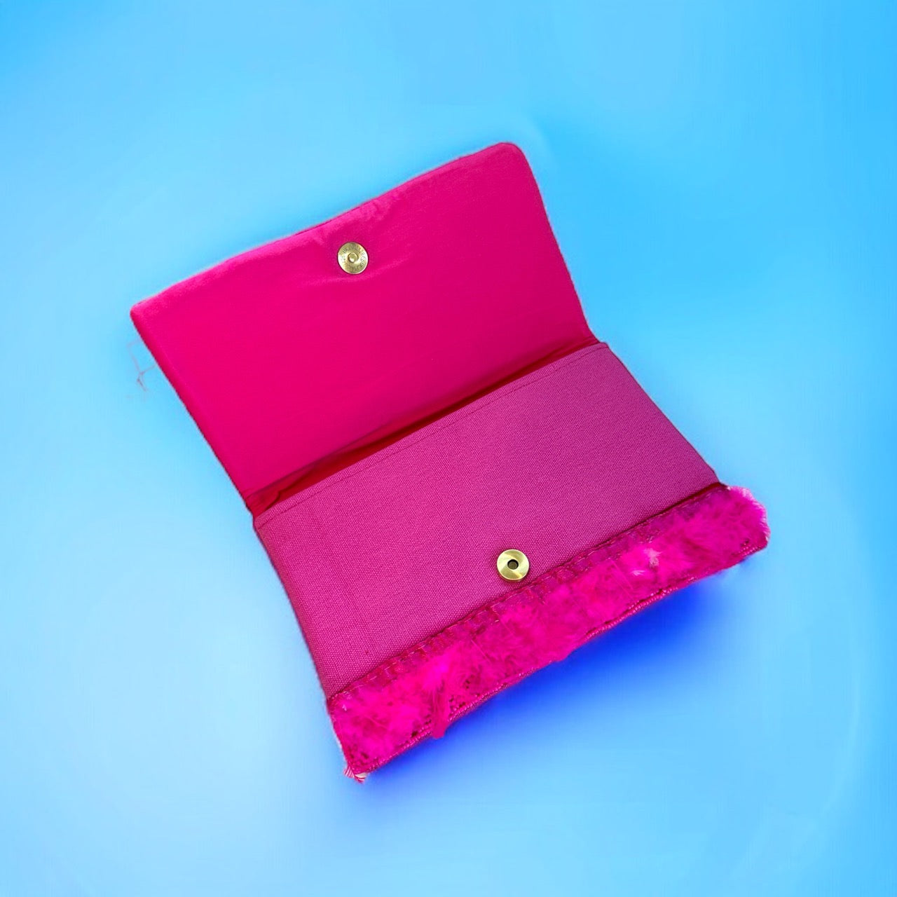 Twin Flamingo Beaded Bag